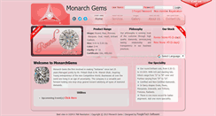 Desktop Screenshot of monarchgems.in