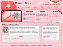 Tablet Screenshot of monarchgems.in